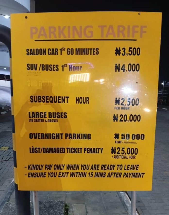 Parking Tariff