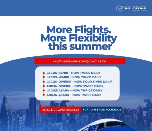 Summer/Winter 2026: Air Peace boosts Domestic Connectivity with increased frequencies and capacity