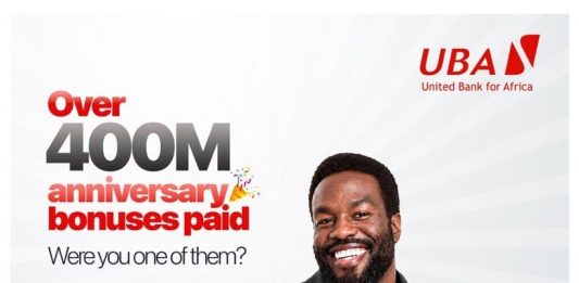 UBA Rewards Customer Loyalty with Over ₦400 Million Bumper Account Anniversary Bonus