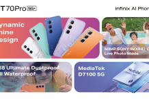 Infinix Officially Launches the HOT 70 Pro in Nigeria with Active Matrix Cube, IP68 Water Resistance and 5G