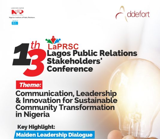 Distinguished Speakers to Headline 13th Lagos Public Relations Stakeholders’ Conference on Communication, Leadership and Innovation