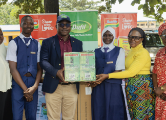 Dufil Prima Foods donates Laboratory Equipment to Secondary School, strengthening Science Education.