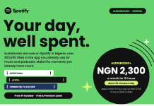 Spotify brings audiobooks to Nigeria